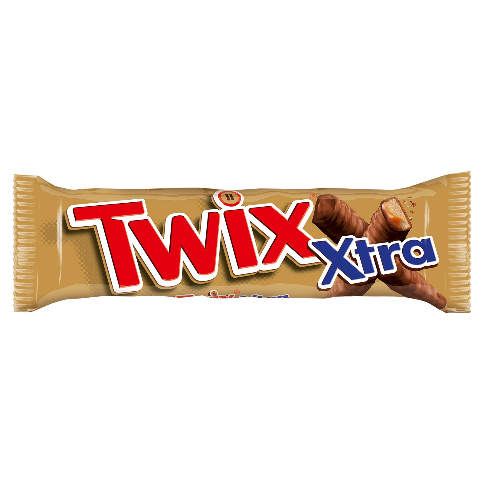 Twix Xtra Sušenky zalité karamelem a mléčnou čokoládou 75 g (2 x 37,5 g)