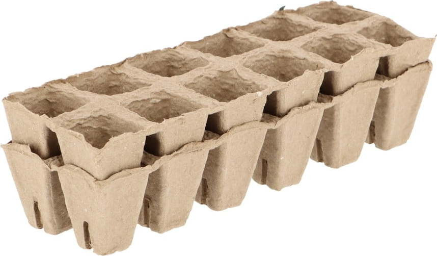 Sada 4 sadbovačů Esschert Design Eco, 27,5 x 8,8 cm