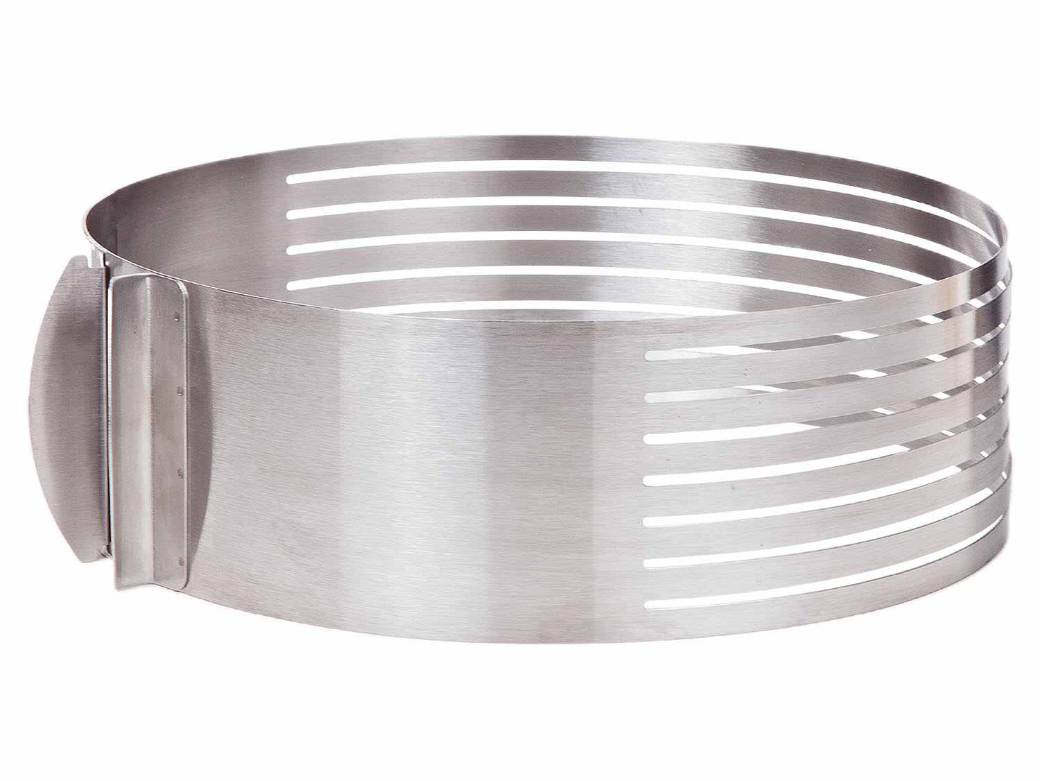 MAGIC HOME Forma na dort nerez prokrajovací posuvná 24-30cm  MAGIC