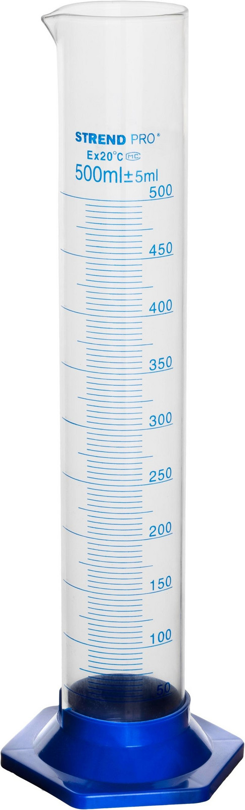 Válec odměrný sklo/plast 500ml  STREND