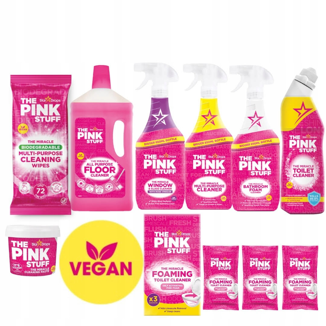 The Pink Stuff je komplexní sada čisticích prostředků pro celý dům