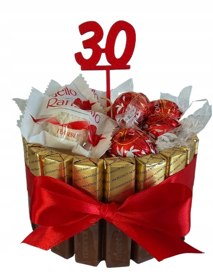 Dort Merci Dárkový koš Sada sladkostí dárek Narozeniny 30 40 50