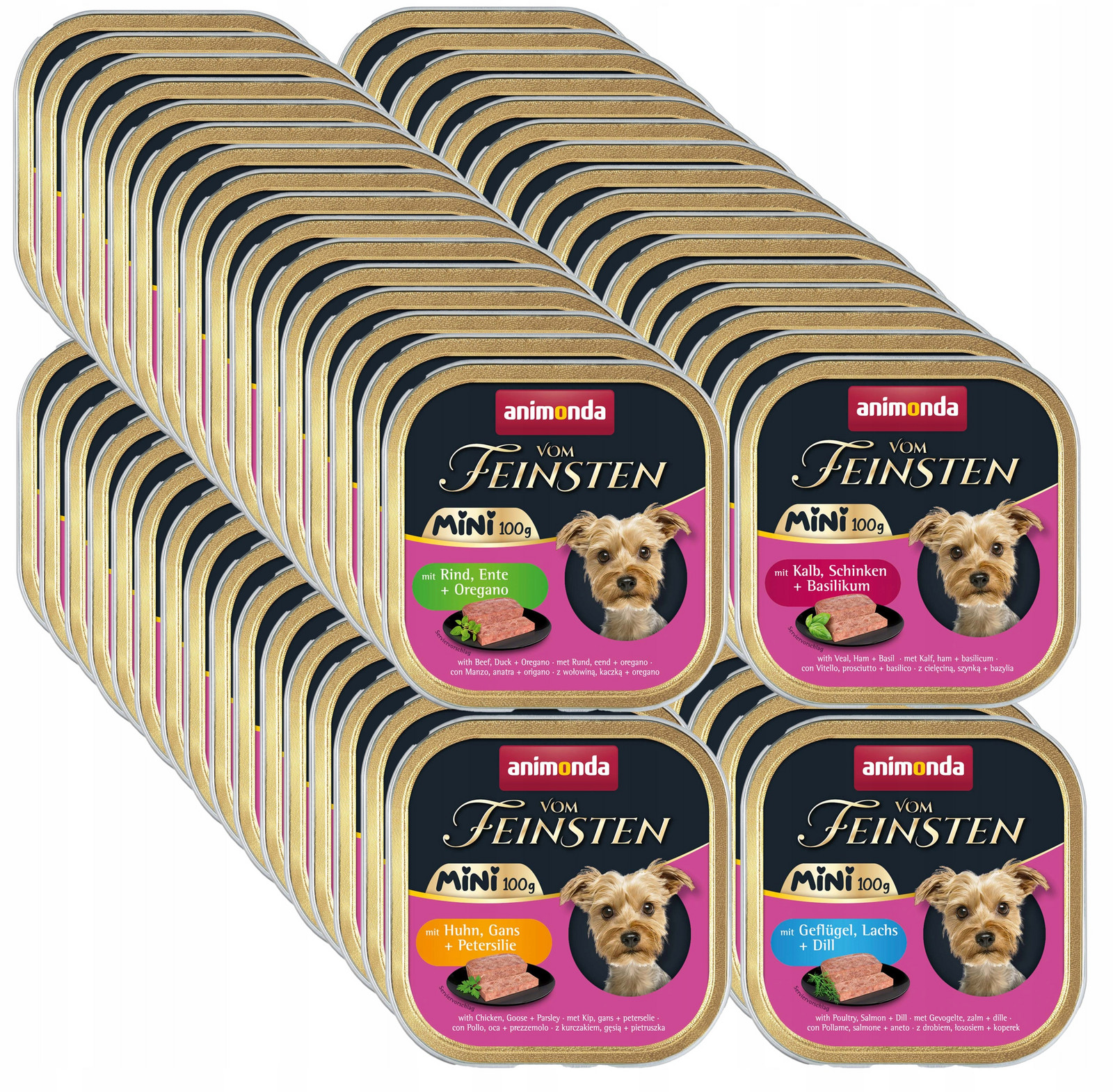 Animonda Pies vom Feinsten Adult Mini šála 64x100g mix chutí!