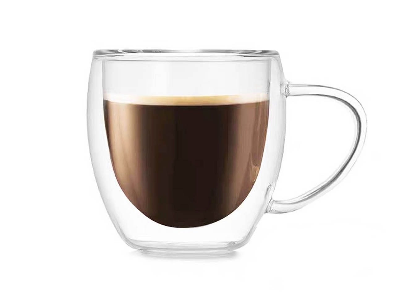 TRAGAR Hrnek sklo 250ml dvoustěnný ucho  TRG-36