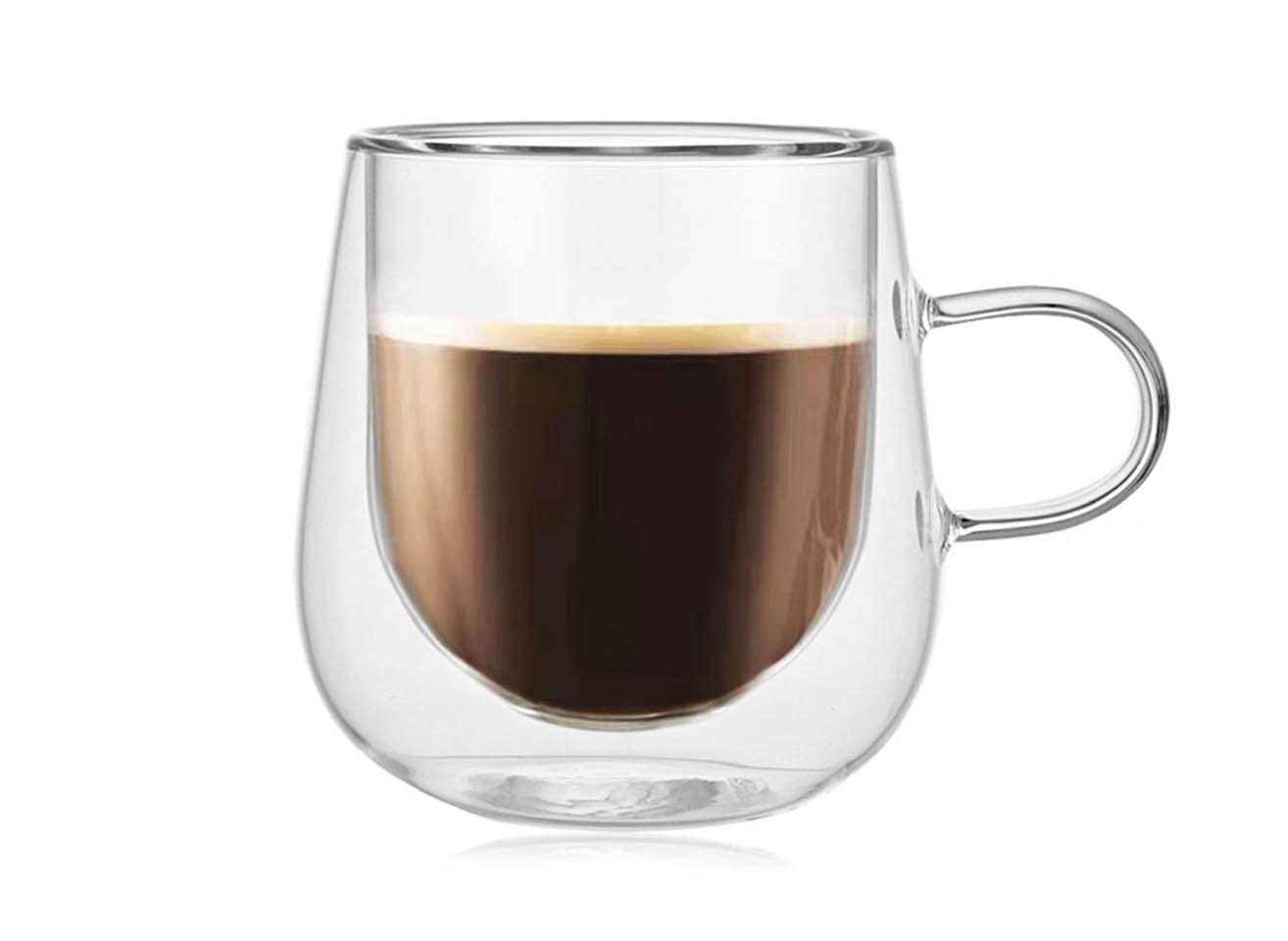 TRAGAR Hrnek sklo 250ml dvoustěnný ucho  TRG-41