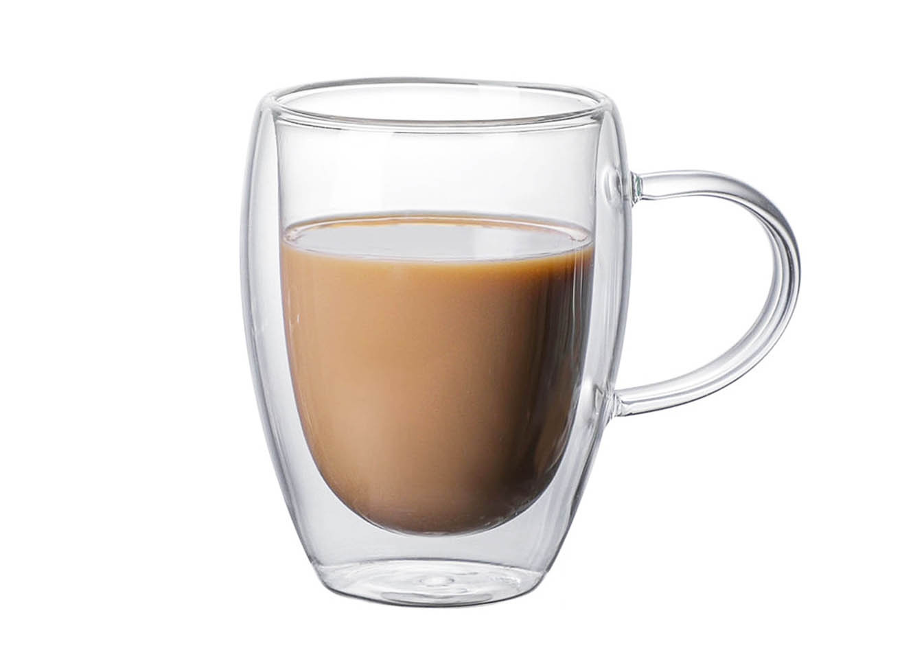 TRAGAR Hrnek sklo 350ml dvoustěnný ucho  TRG-36