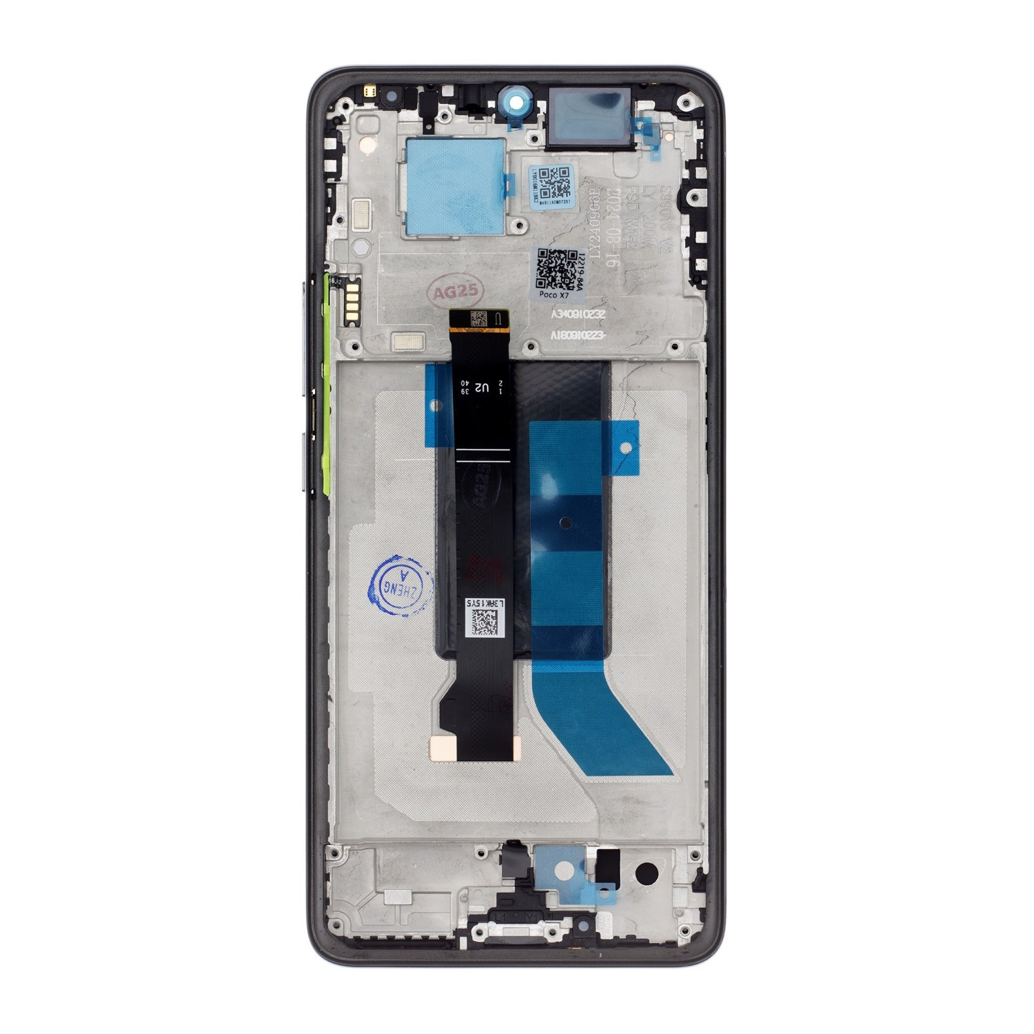 LCD Display + Dotyková Deska + Přední kryt pro Poco X7 5G černá