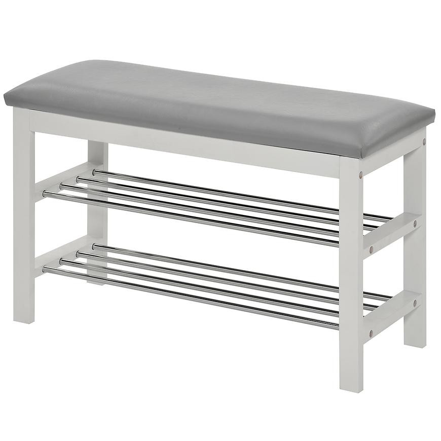 Botník se sedákem GC0835 bílá/šedá