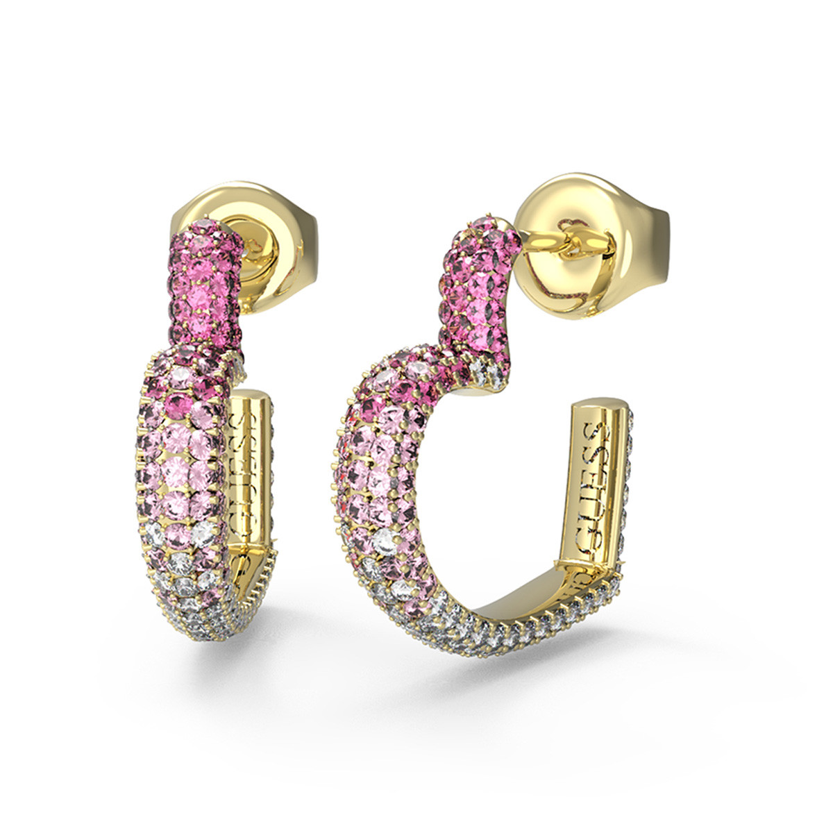 Guess Překrásné srdíčkové náušnice Beloved JUBE05006JWYGPKT/U