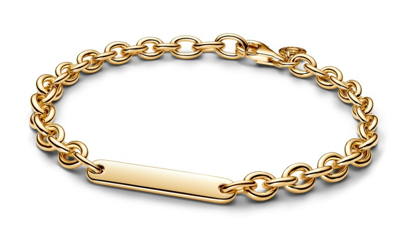 Pandora Pozlacený článkový náramek Shine Moments 569523C00 18 cm