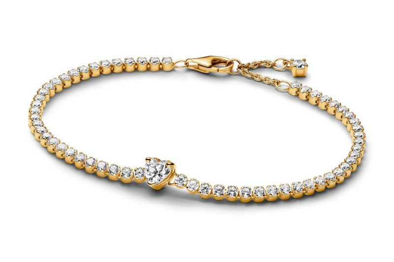 Pandora Romantický pozlacený náramek Shine Timeless 560041C01 20 cm