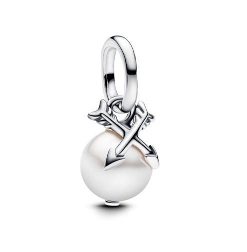 Pandora Drobný přívěsek Perla a šípy ME 793687C01