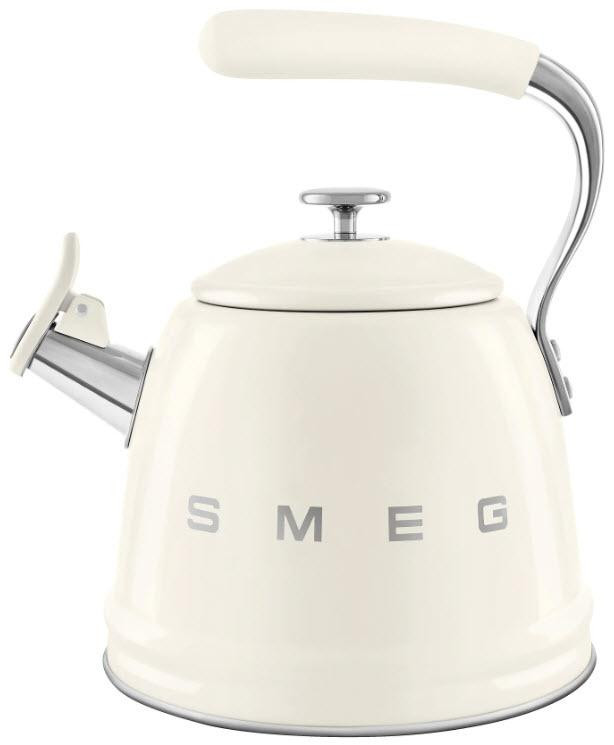 SMEG 50's Retro Style pískací konvice WKF01, 2,3 l, krémová WKF01CR