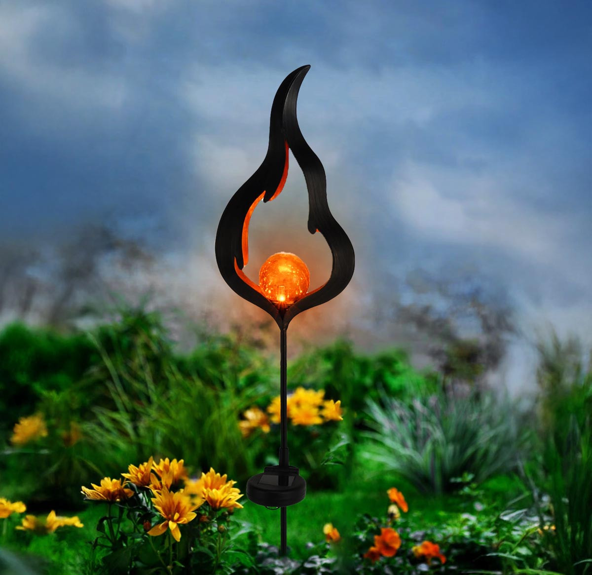 Haushalt international Solární zahradní zápich Plamen