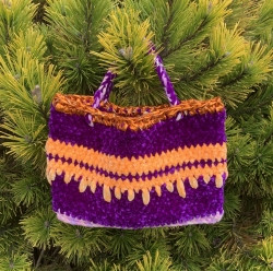 Kabelka pro děti fialovo oranžová