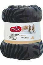 Pelech deka COCOON 200x150cm antracit se vzorem Zolux