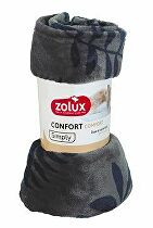 Pelech deka COCOON 100x75cm antracit se vzorem Zolux