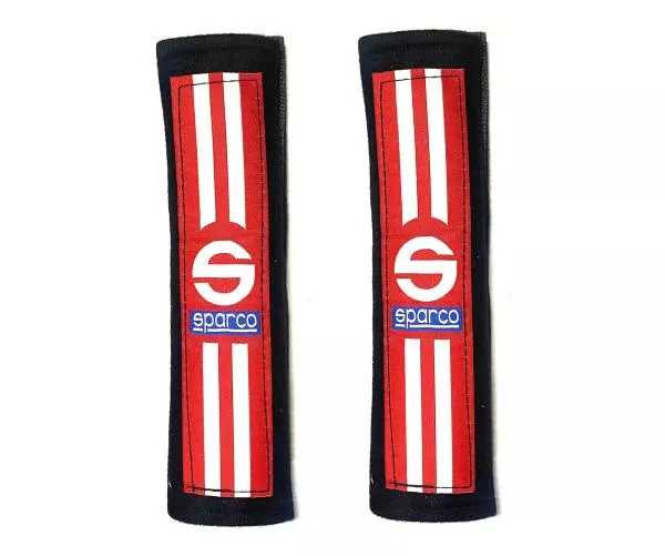 Noname Návleky na bezpečnostní pásy s nápisem Sparco - černé