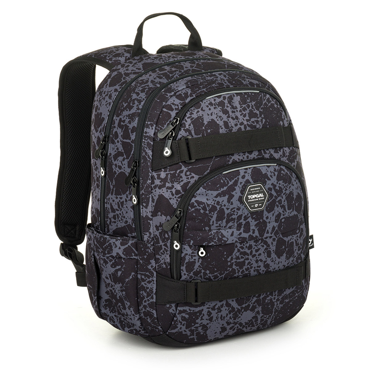 Studentský batoh s šedým vzorem Topgal VIKI 25035