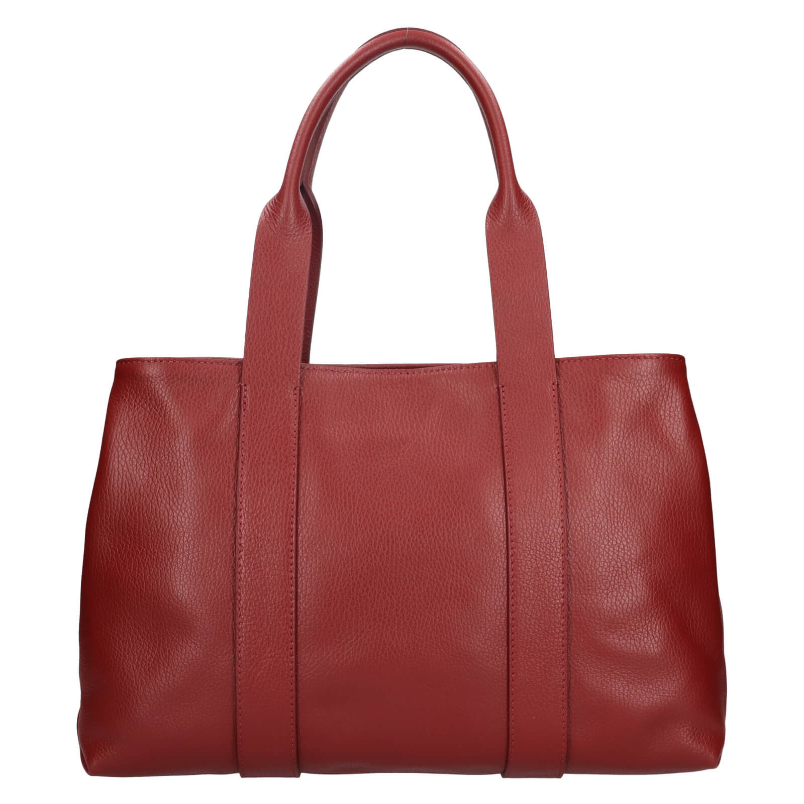 Dámská kožená kabelka Italia Marlen - tmavě červená