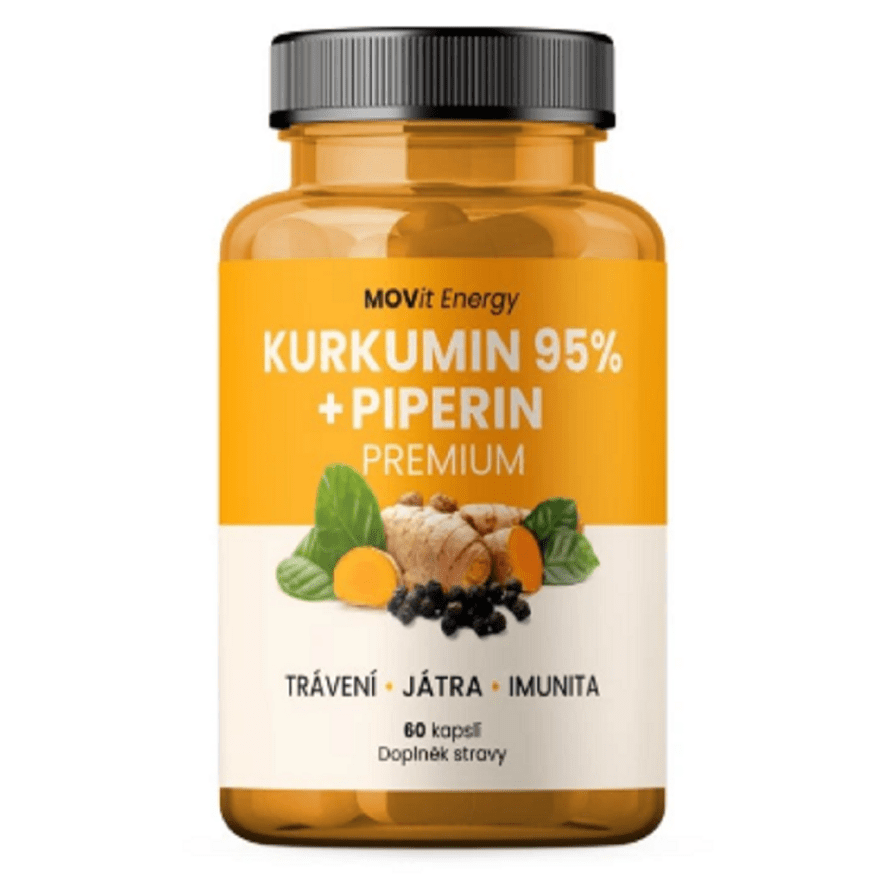 MOVit Kurkumin 95% + Piperin Premium cps.60