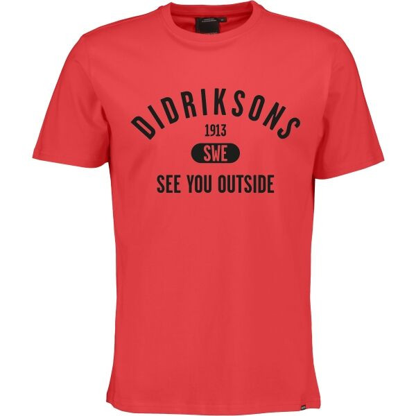 DIDRIKSONS HARALD Pánské tričko, červená, velikost