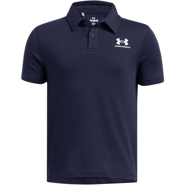 Under Armour ICON POLO Chlapecké triko, tmavě modrá, velikost