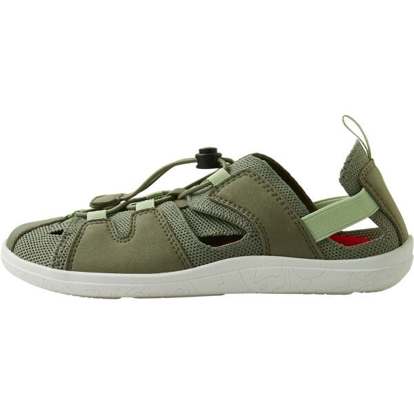 REIMA VALOA Dětské barefoot sandály, khaki, velikost