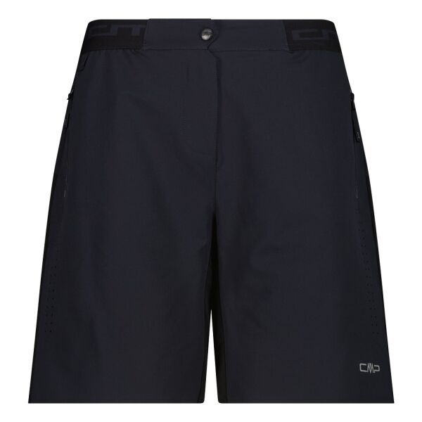 CMP WMN BIKE BERMUDA Dámské volné cyklistické kraťasy, černá, velikost