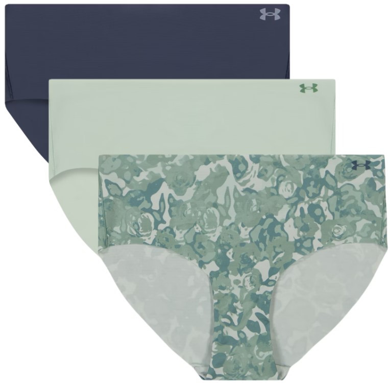 Kalhotky Under Armour UA PURE STRETCH NOSHOW HIPSTER-PRINT 3PK