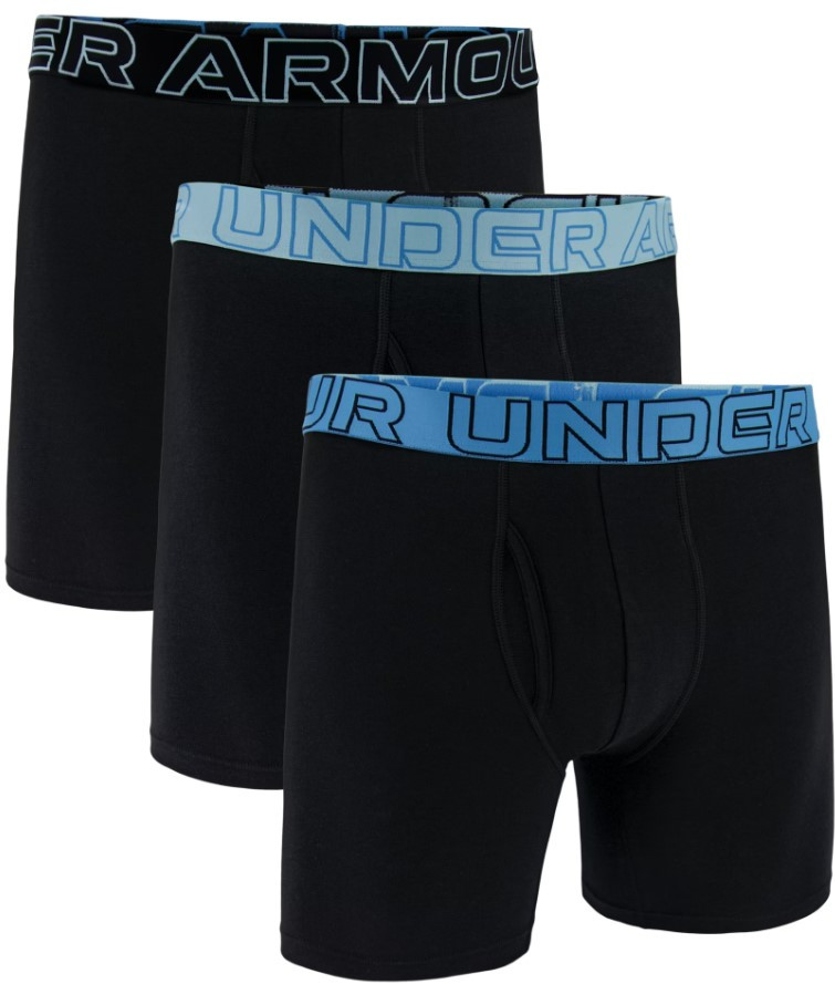Boxerky Under Armour UA PERFORMANCE COTTON - SOLID 6 IN 3PK