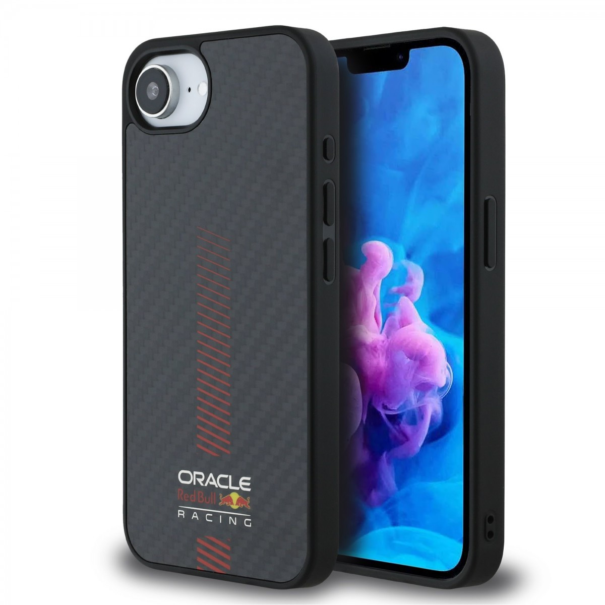 Zadní kryt Red Bull Carbon Powerbar MagSafe pro iPhone 16e Black