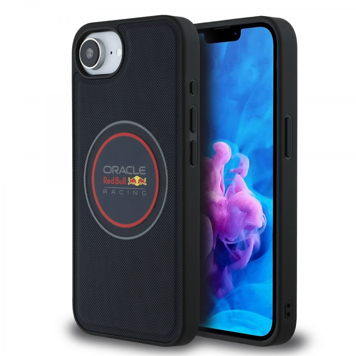 Zadní kryt Red Bull PU Leather Red Ring MagSafe pro iPhone 16e Navy