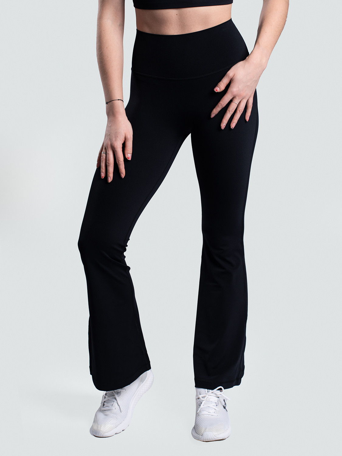 Dámské zvonové legíny, černé Velikost: XL