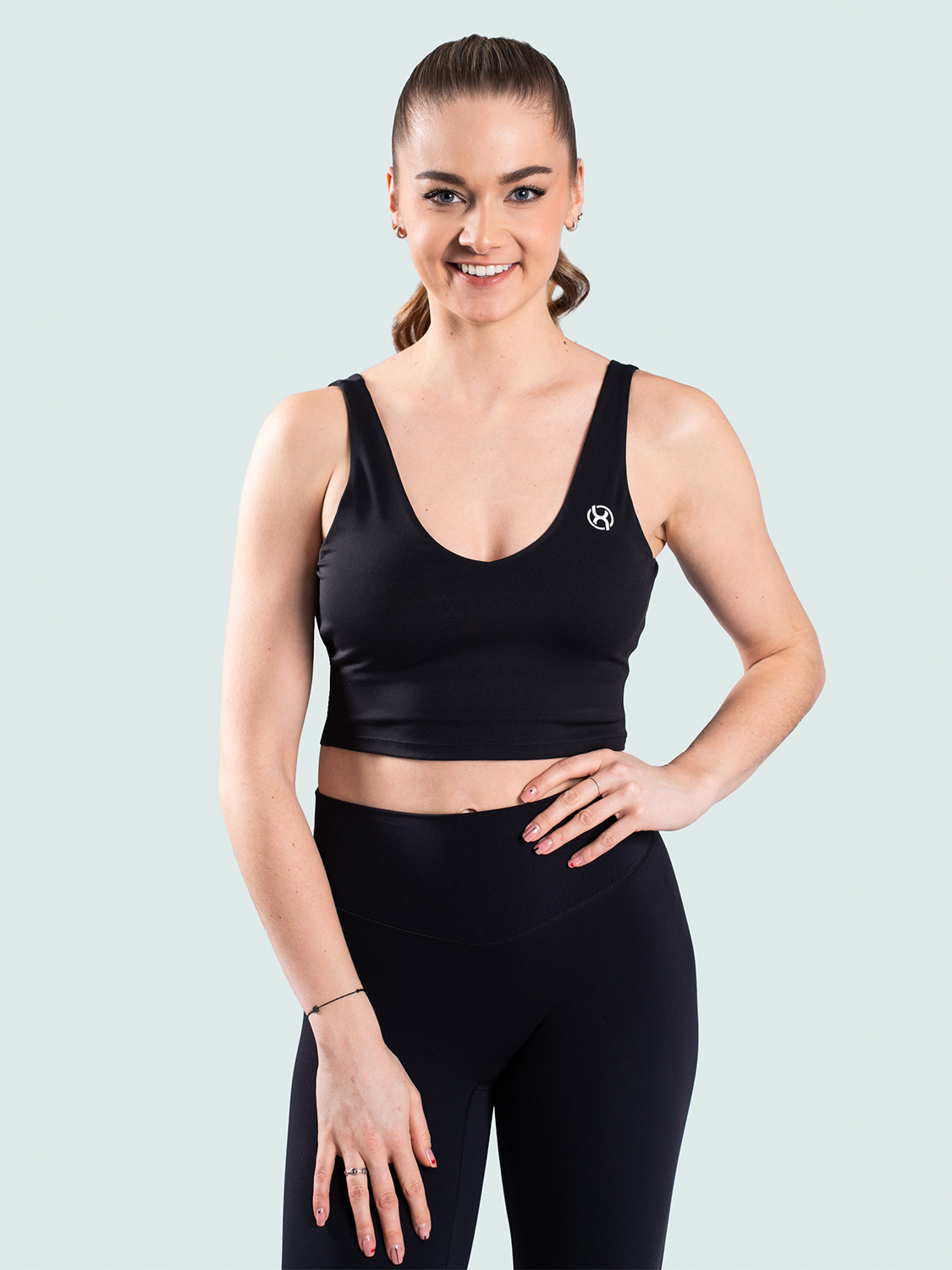 BrainMax dámská sportovní podprsenka Basic, černá Velikost: XL