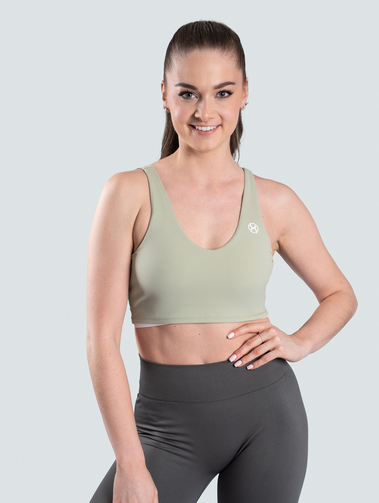 BrainMax dámská sportovní podprsenka Basic, mentolová Velikost: XL