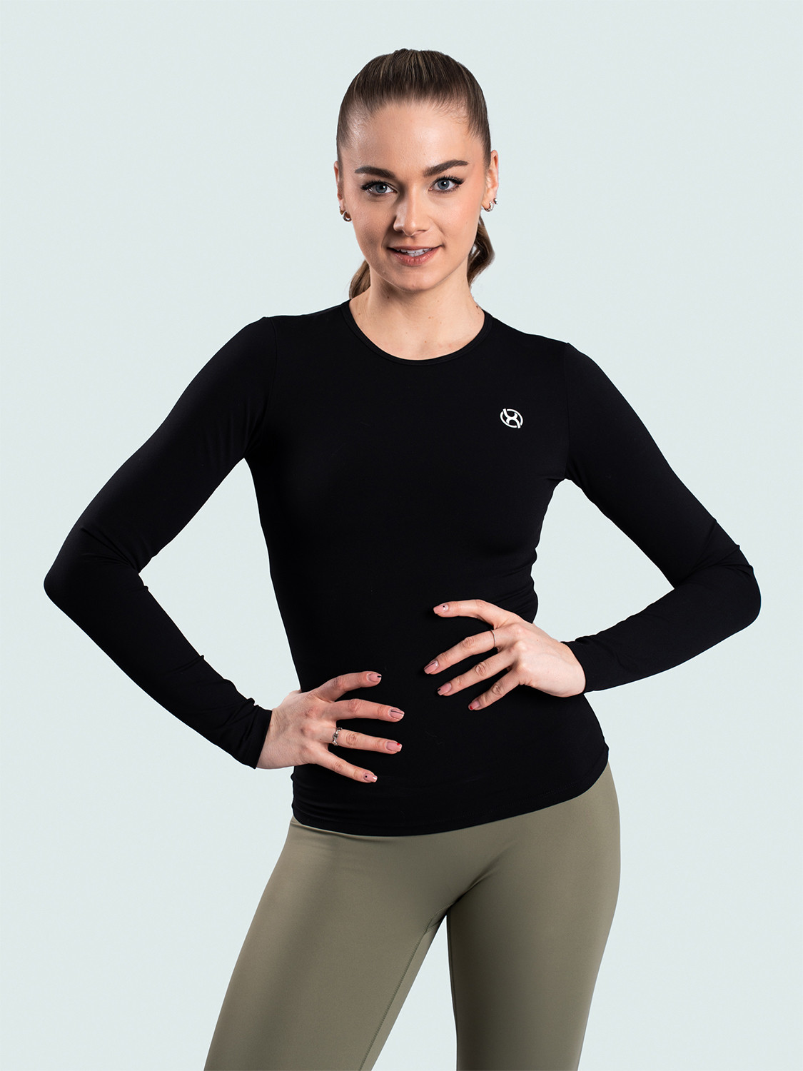 BrainMax dámské funkční triko s dlouhým rukávem, černé Velikost: XL