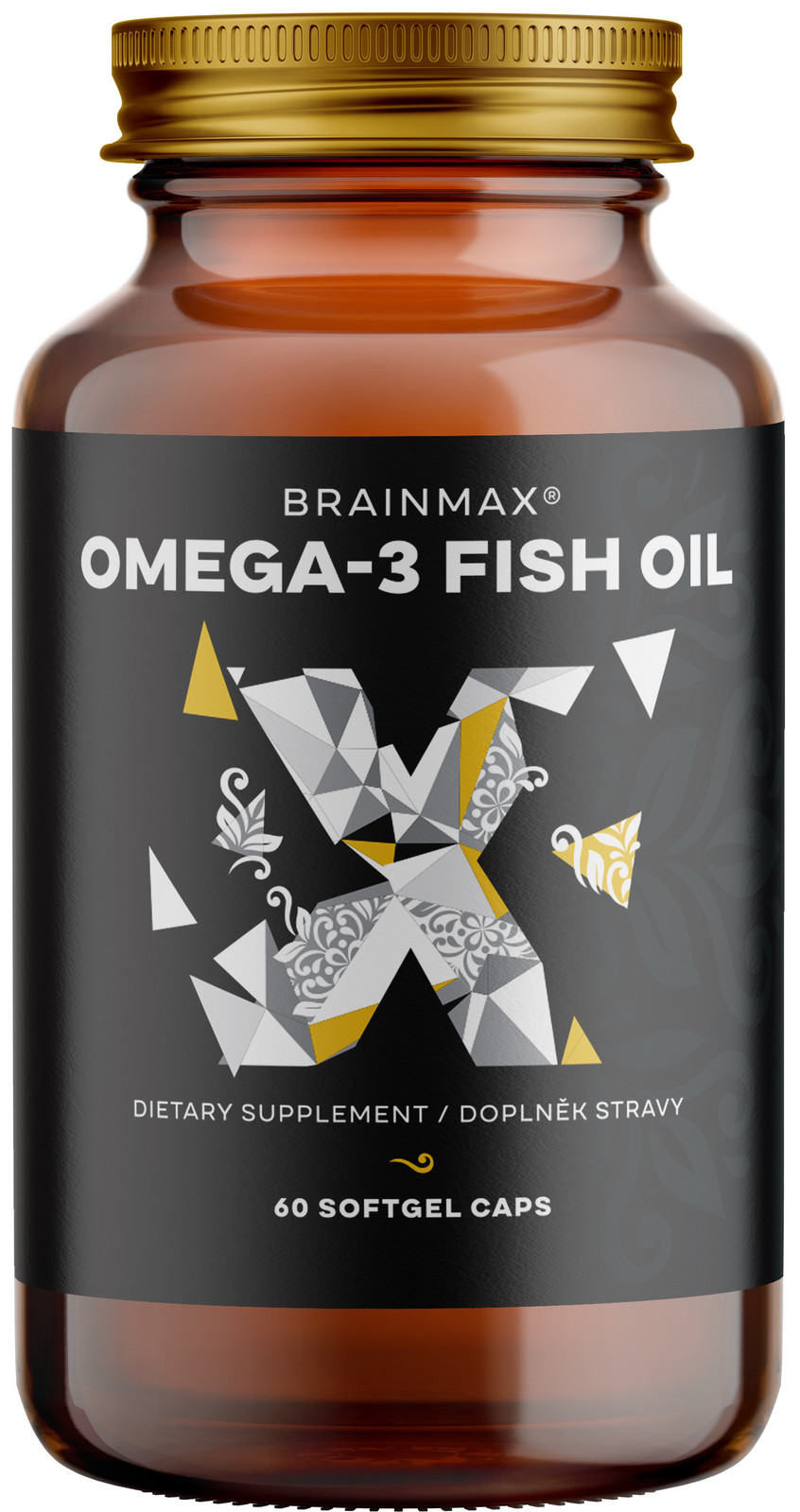 BrainMax Omega-3 Fish Oil, 60 softgel kapslí