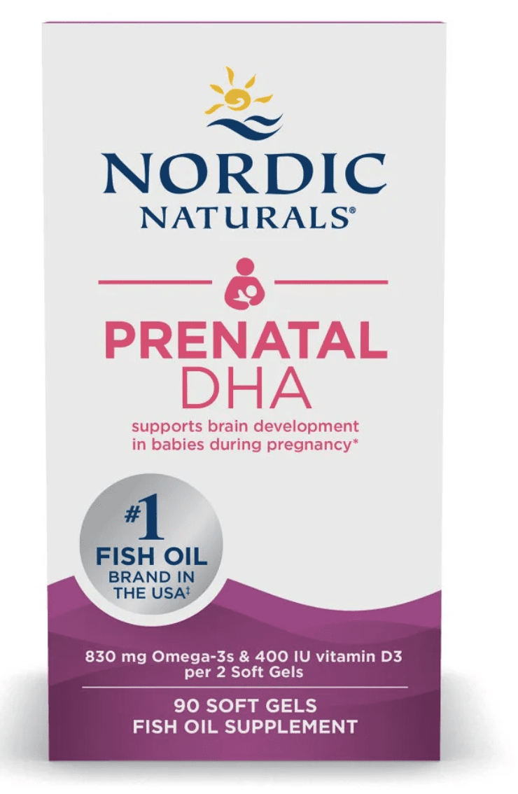 Nordic Naturals Prenatal DHA Fish Oil, rybí olej pro těhotné ženy, 90 softgel kapslí
