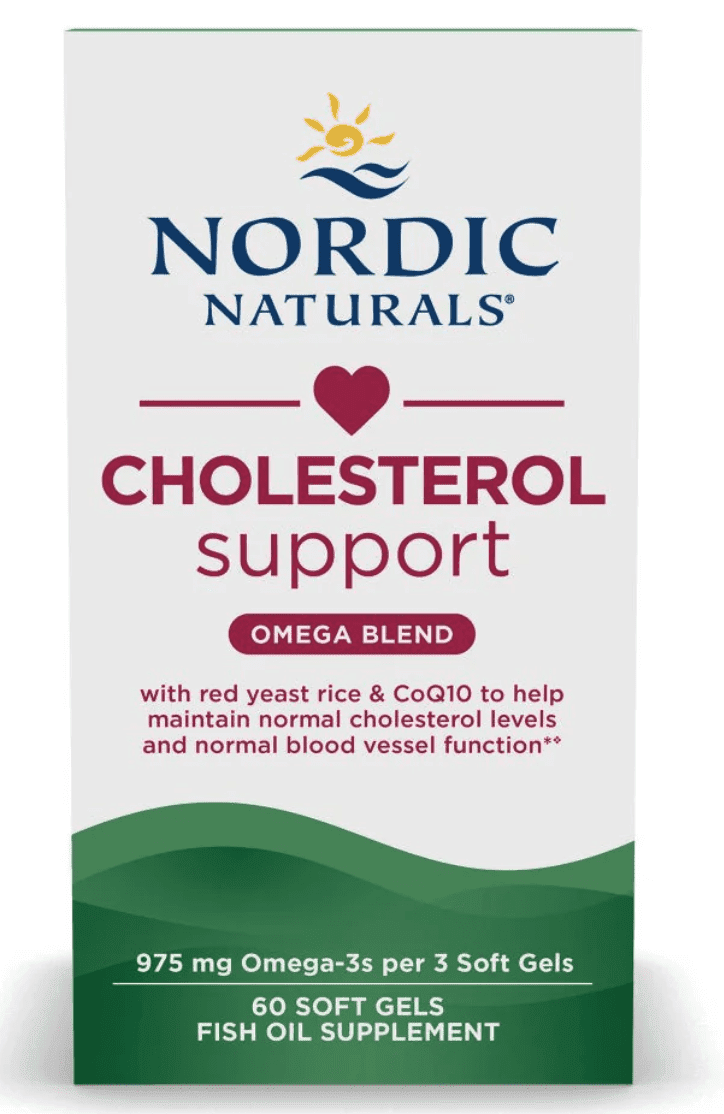 Nordic Naturals Cholesterol Support Omega Blend, řešení cholesterolu, 60 softgel kapslí