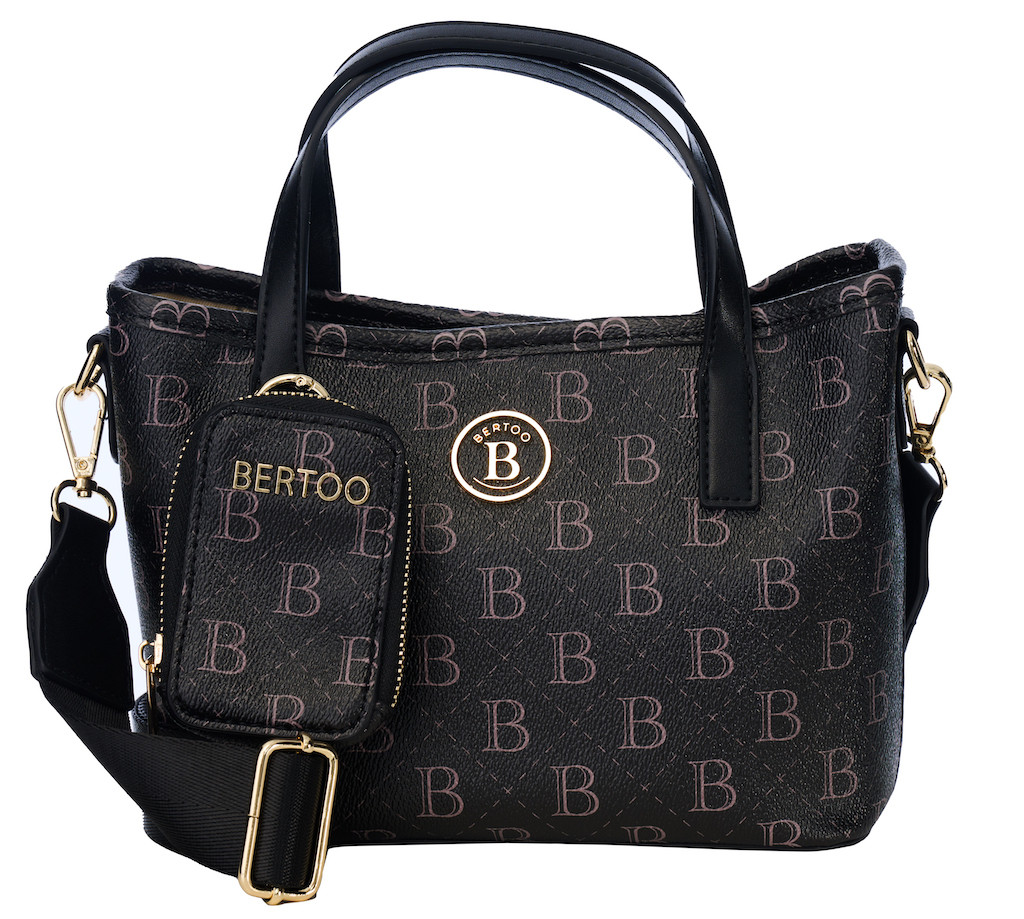 Dámská kabelka bertoo sara černá/logo uni