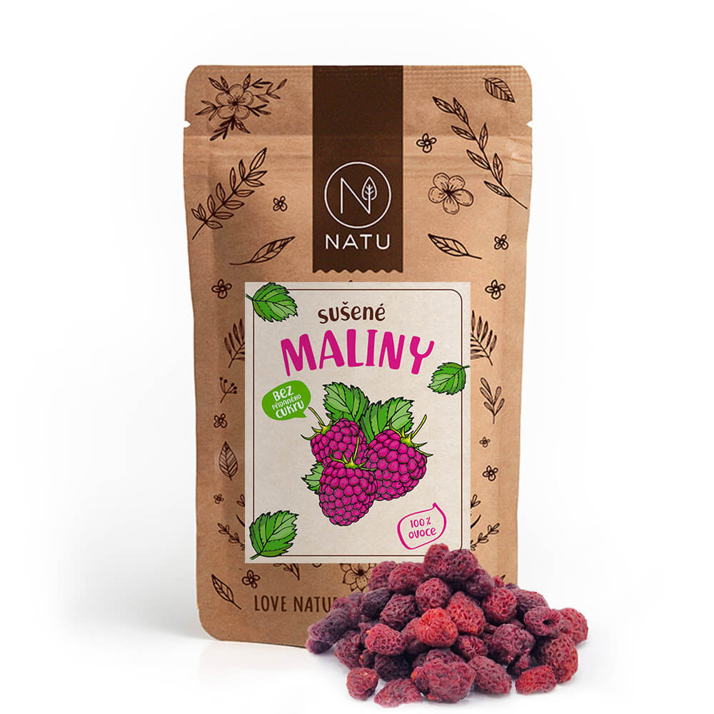 NATU Sušené maliny 100g
