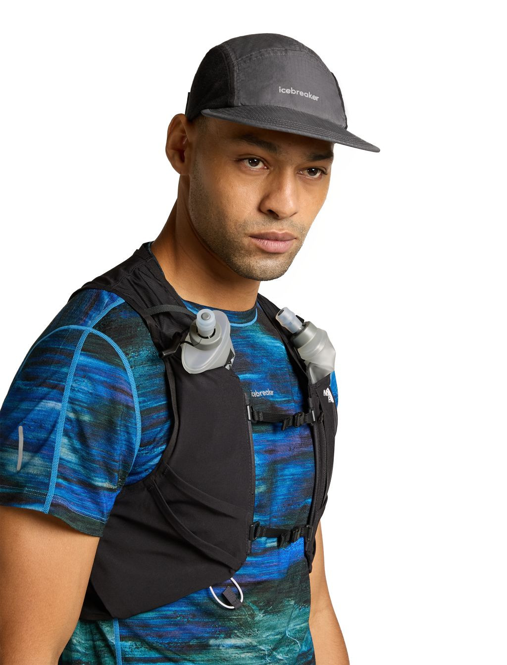 ICEBREAKER U Shell+ Cotton Windb 5 Panel Cap, Obsidian/Black velikost: OS (UNI)