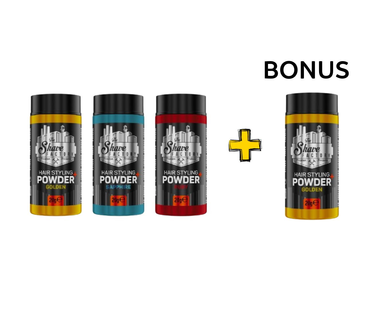 AKCE 3+1: The Shave Factory Hair Styling Powder - stylingový objemový pudr, 20g