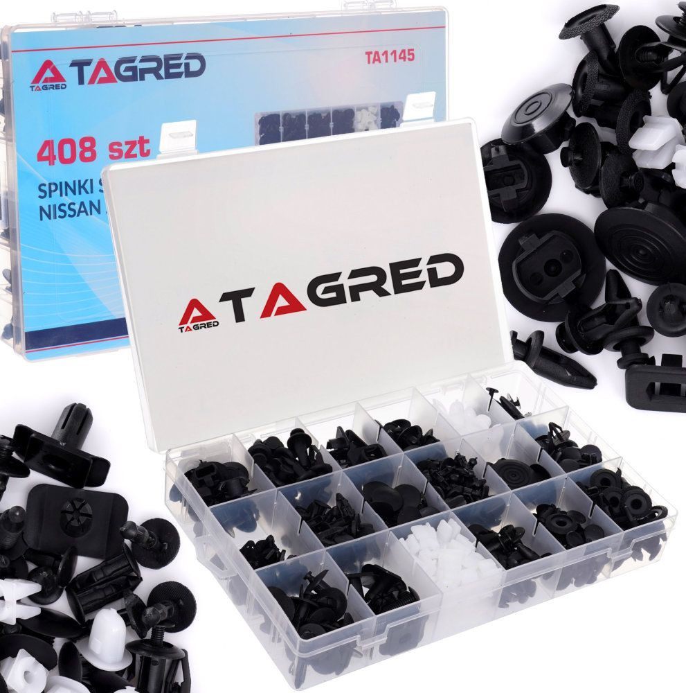Plastové spojovací spony a příchytky sada 408 ks na Nissan - TAGRED