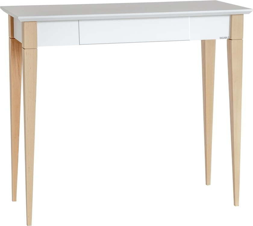 Bílý pracovní stůl Ragaba Mimo, délka 85 cm