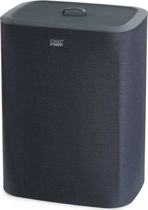 Antracitový látkovo-plastový koš na prádlo Tota – Joseph Joseph
