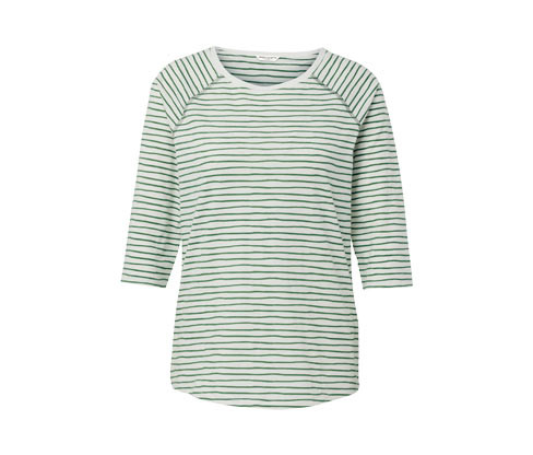 Tchibo - Triko s 3/4 rukávem a proužky - pro ženy - vel. S 36/38 - barva: bílá/s proužky