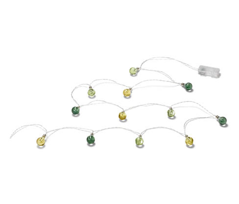 Tchibo - Světelný řetěz s LED »Žárovky« - barva: zelená