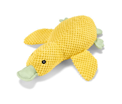 Tchibo - Plyšová hračka pro psy »Kachna« - barva: žlutá